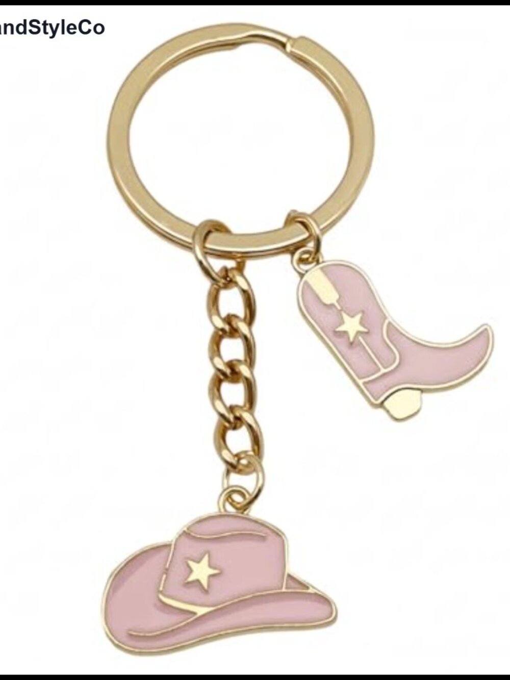 Western Cowgirl Keychain Bag Charm Cowboy Hat Boot Pony Country Accessory